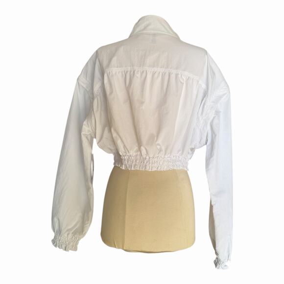 Spiritual Gangster Bridget Crop Zip Jacket / Vest 2-Way Bright White Small NWT - Picture 7 of 16